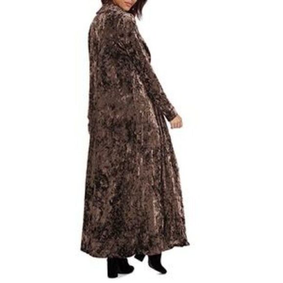 NEW Long Velvet Maxi Cardigan - Picture 2 of 6